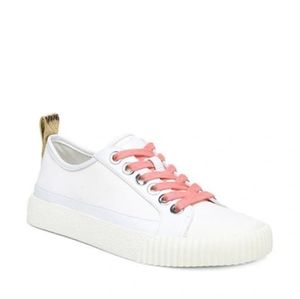 Veronica Beard "Parise" Canvas/Leather Sneakers